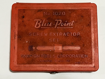 Blue Point by Snap on No.1020 25pc Screw Extractor Set Complete