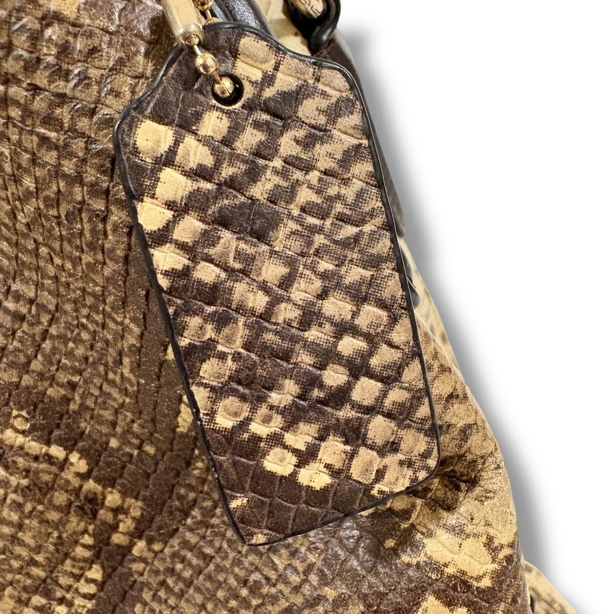 Excellent condition COACH python pattern snake em… - image 17