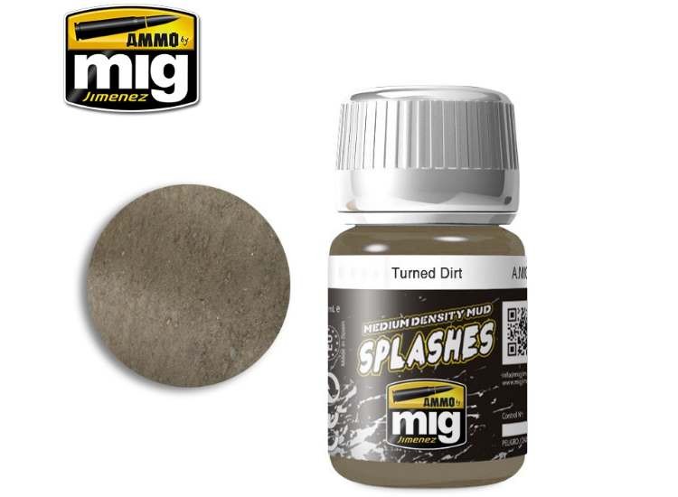 Ammo Mig A.MIG1753 35ml - Enamel Mud Effects - Turned Dirt-á-á-á-á-á-á-á-á-á-á-á