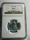 1952 Washington Quarter Graded By NGC MS65