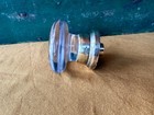 Antique Round Solid Glass Door Knob Brass Base 2-1/2” diameter — photo 6