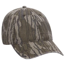 10 Pack Of OTTO Mossy Oak Camouflage Garment Washed 6 Panel Low Profile Dad Hat