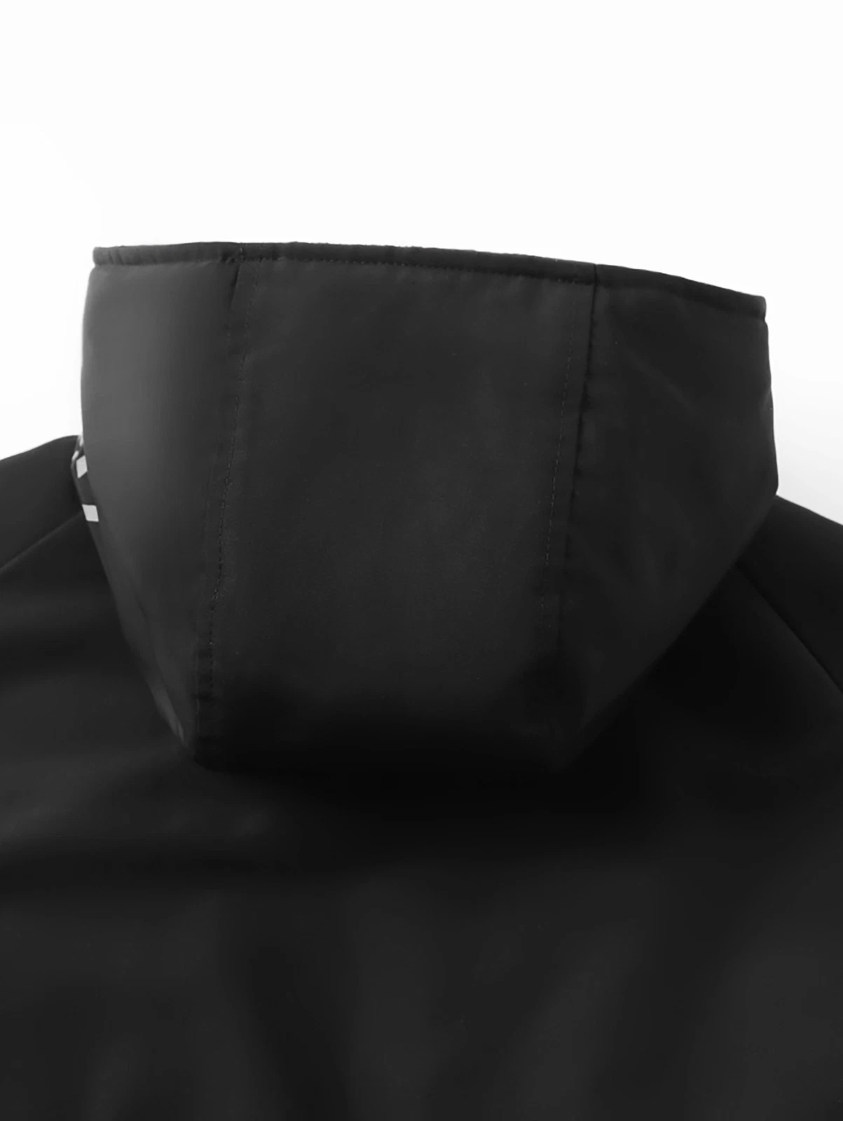 Niepce Men's Techwear Streetwear Hooded Jacket Black Windbreaker Zip Up Coat - product detail image 16