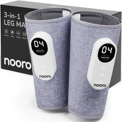 nooro 3-in-1 Leg Massager - Advanced System - Support for Legs and Feet Disco...