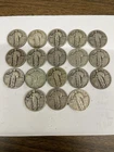 Lot of 18 Standing Liberty Quarters 1925-1930 (I#012)