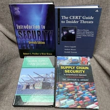 Lot of 4 Global Supply Chain Security Inside Threats Hardcovers 2004-2013