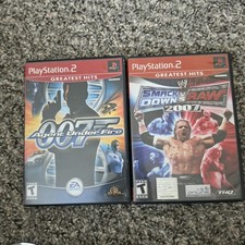 PS2 Game Lot: 007 Agent Under Fire & WWE SmackDown vs Raw 2007 Greatest Hits