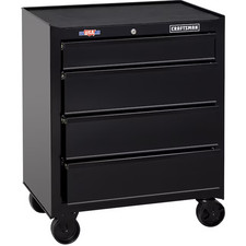 Craftsman 1000 Series 26.89-in W X 31.98-in H 4 -drawer Steel Rolling Tool Cabin