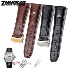 20 22mm Watchband Fit For MAURICE LACROIX Eliros Watches Tool Strap Cow Leather