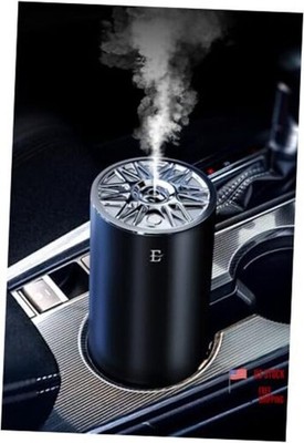 Smart Car Air Fresheners - 7 Colors Breathing Light - Auto Cologne Black