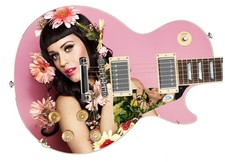 Katy Perry Signed Custom Graphics Photo Guitar Lp Cd Album ACOA JSA