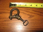 Original  Civil War Relic Artillery Cannon Limber Chest Lock - Padlock w/ Key