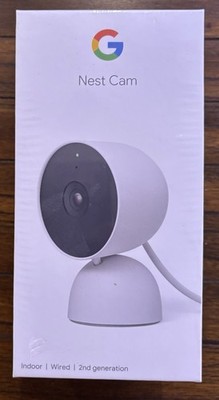 Google Nest Cam, Brand New In Shrink Wrapped Box, Indoor, (2nd Gen)
