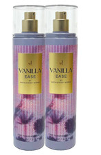 2 BATH BODY WORKS VANILLA EASE FINE FRAGRANCE MIST BODY SPRAY 8 FL OZ NEW