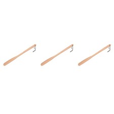 3pcs Wood Shoehorn with Extended Handle 21'',Boot Jack Helper Sticks
