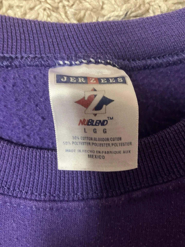 Sudadera De Colección Menopausia El Musical Cuello Redondo Talla Grande Comedia Púrpura RARA Foto 3 de 4