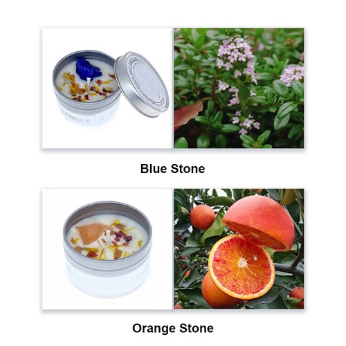 Dry Flower Crystal Stone Aromatherapy Candles For Bath Healing Spa-lavender UK5 - Picture 2 of 16