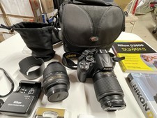 Nikon D3000 DSLR Camera Kit w/ 18-55mm VR Lens, 55-200mm Lens + Accessories