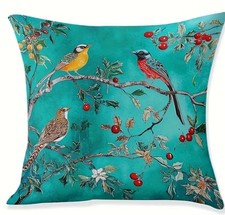 Superweicher doppelseitiger Kissenbezug Vogel und Baum Nr. 2 45 cm x 45 cm