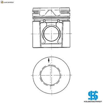 KOLBEN 40234620 FÜR 1103A-33TG1 1103D-33 1103C-33/33T 3.3L 3cyl 1104A-44 4.4L
