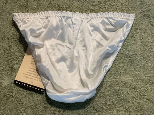 Maidenform Sweet Nothings Classic Satin & Lace Bikini Panties 5 Small NWT White - Picture 10 of 13