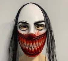 Biohazard Infected Monster Horrify Mouth Face Mask for Halloween Costume Props