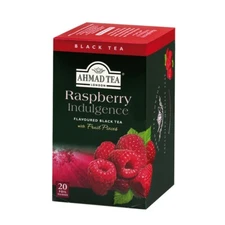 AHMAD TEA Raspberry Indulgence Black Tea 20 Tea Bags with Fruit Pieces