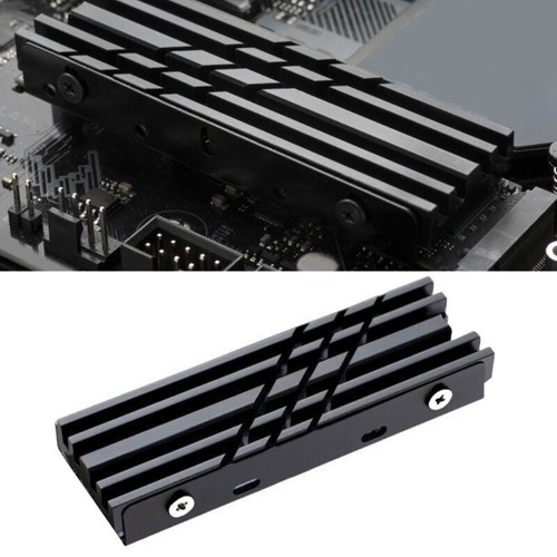 Aluminum Heat Spreader for M.2 2280 SSD Temperature Control Desktop Heat Sink - Photo 2/10