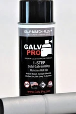 Galv-Match-Plus GMP-100 Cold Galvanizing Paint. 12 cans. Bright Look Zinc HDG.