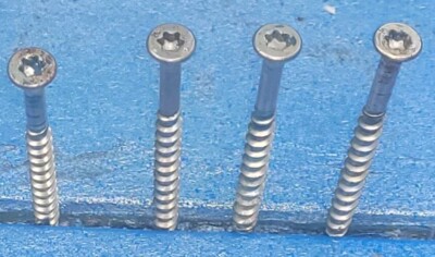 Deck Screws 650+- STAINLESS steel deck screws 2 1/2 In. #10. T25 Torex Drive