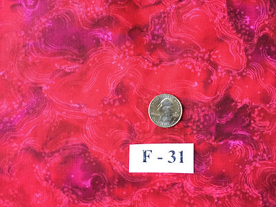 Vintage Hoffman Red Texture Quilt Craft Sewing 100% Cotton OOP Fabric BTHY F31