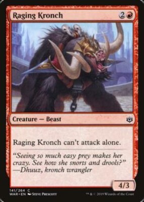 MTG 4x Raging Kronch War of the Spark Cards Magic The Gathering NM | eBay