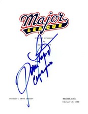 DENNIS HAYSBERT SIGNED MAJOR LEAGUE FULL SCRIPT AUTOGRAPH PEDRO CERRANO COA