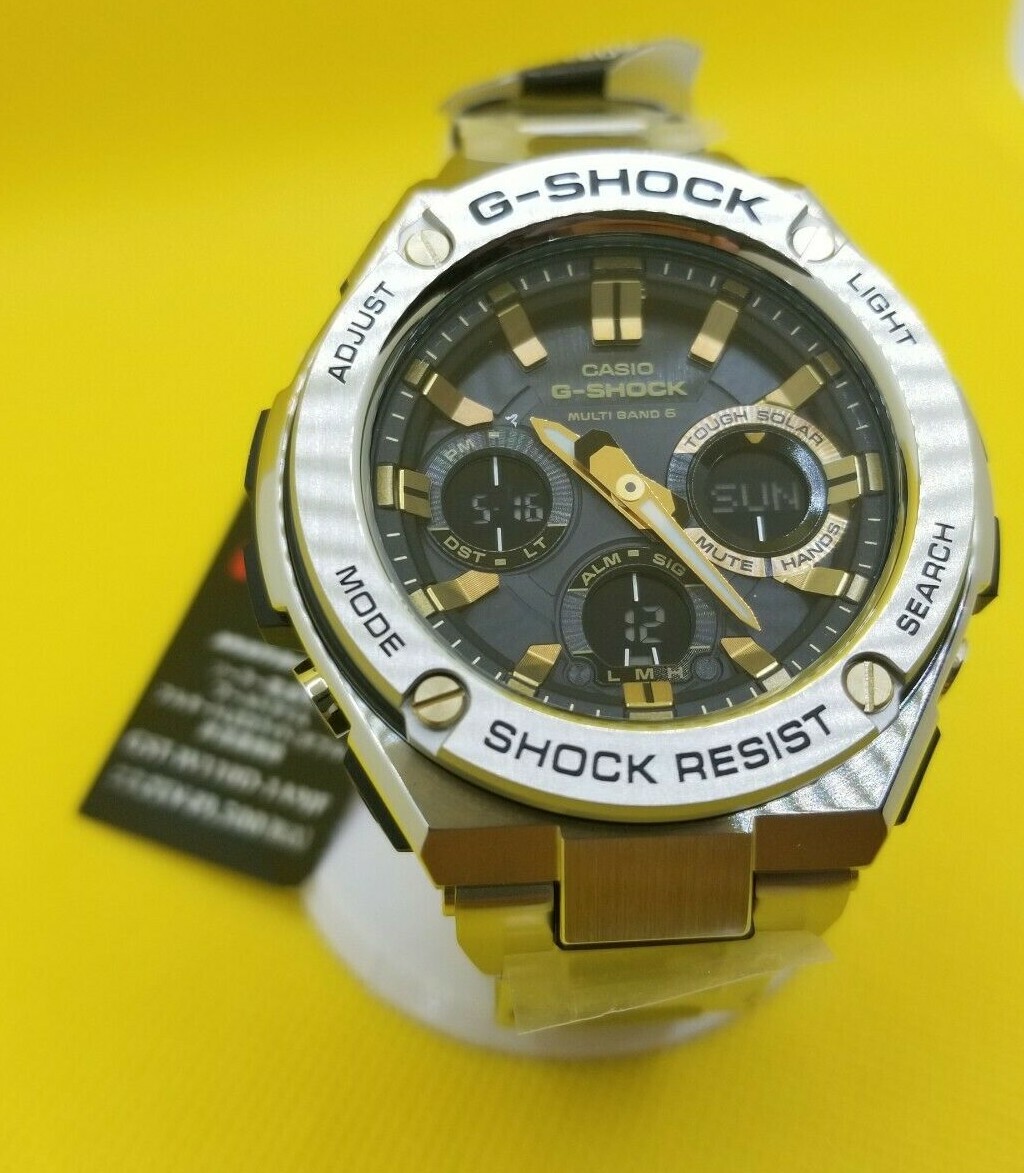 CASIO G-SHOCK GST-W110D-1A9JF Solar Radio G-STEEL New in Box From 
