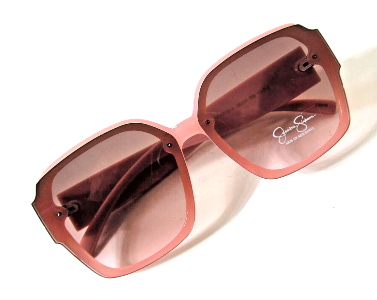 Jessica Simpson Oversized Sunglasses Rose Frame Rose Lenses  display picture 1