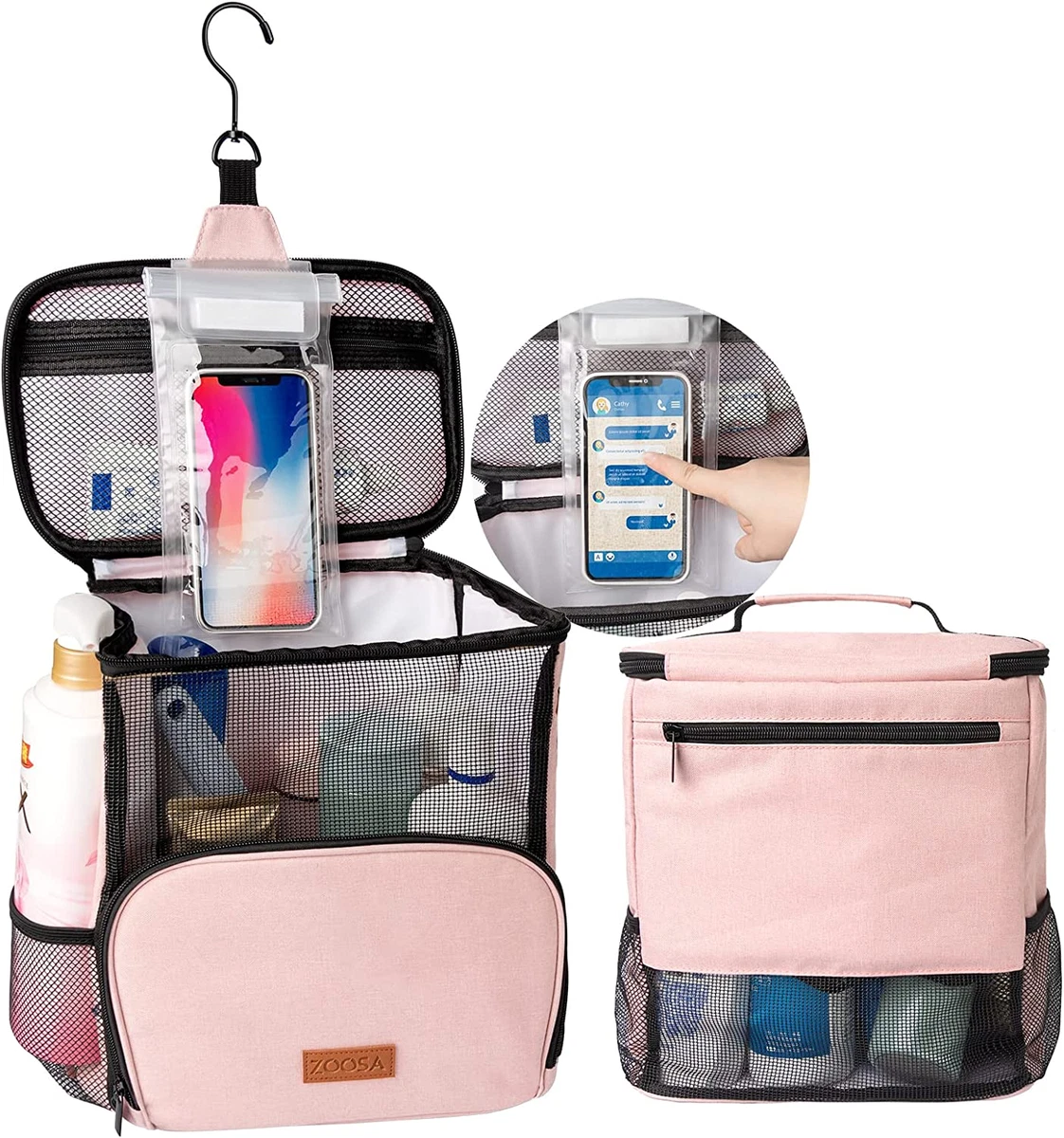 Mesh Shower Caddy Tote, Toiletry Organizer with 8 Compartments