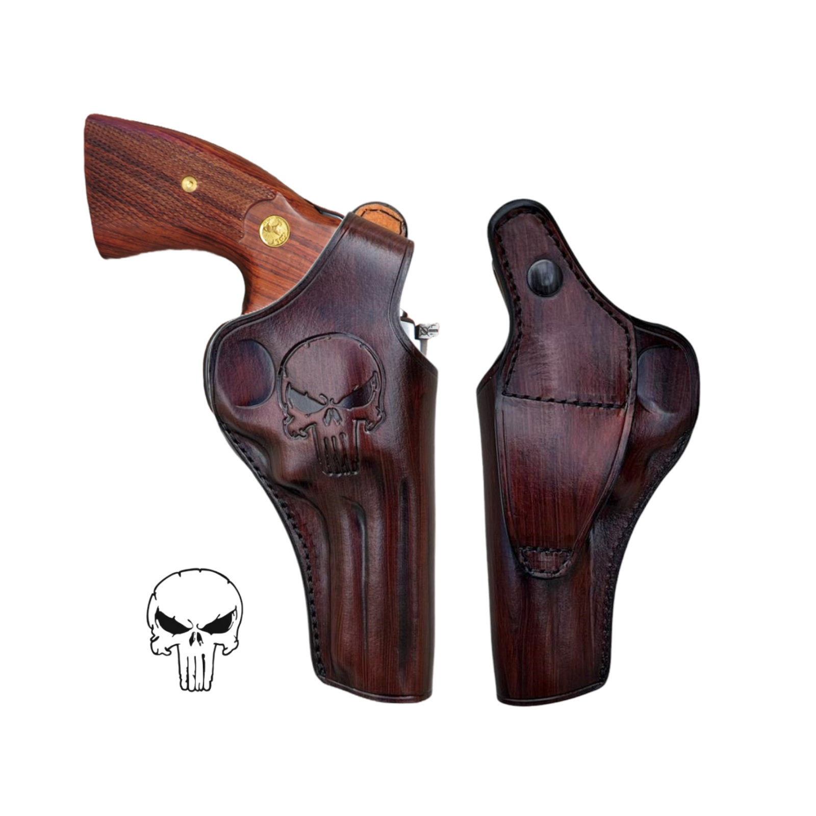 Leather Belt Holster For Kimber K6S DASA  Fits 3 inch and 4 inch Barrels-image