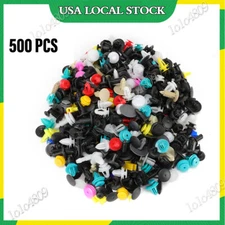 500X Car Trim Bumper Clips Plastic Retainer Rivets Fastener Fender Push Pin Kits