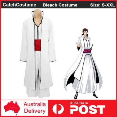 Anime Bleach Aizen Sousuke Cosplay Costume Full Set Halloween Party Outfit Suits