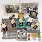 R.J BURGESS SILVER & GOLD FOOTBALL MEDALS FA CUP VARIOUS TEAMS & POLICE RELATED