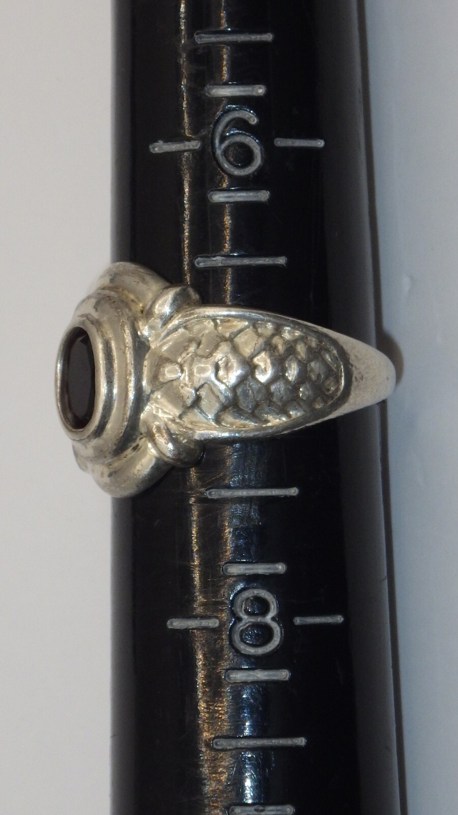 925 Sterling Silver with Red Ruby Colored Stone -… - image 10