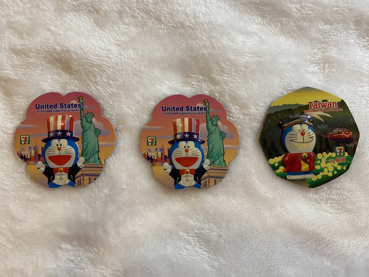 Lot of 15 Doraemon Travels the World Friends Magnets from 7-11
