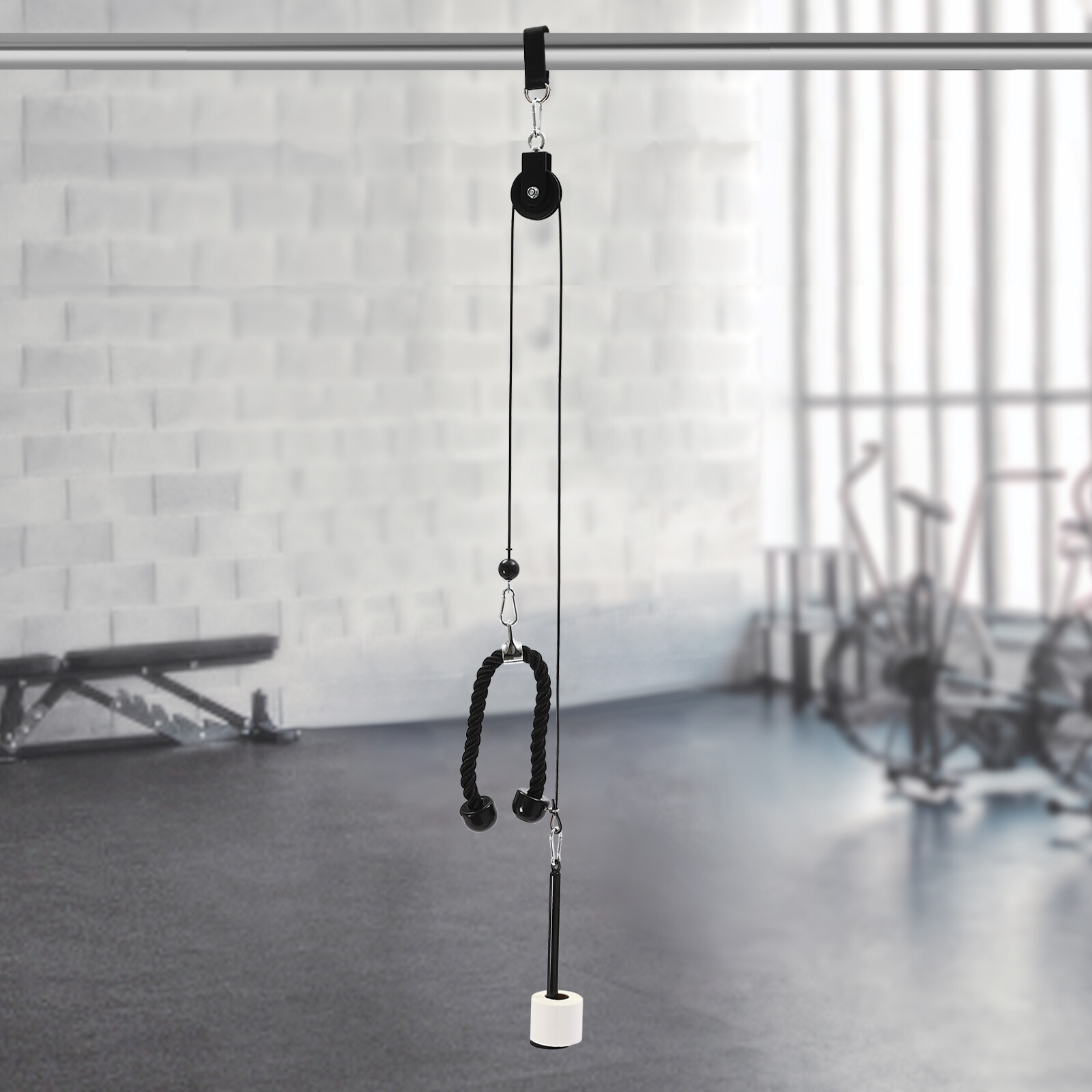Cable Pulley System Weight Pulley Tool Training Equipment Sport 220.46lbs Home