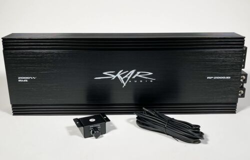 REFURBISHED SKAR AUDIO RP-2000.1D 2800 WATT MAX POWER CLASS D MONO SUB AMPLIFIER - Picture 1 of 5