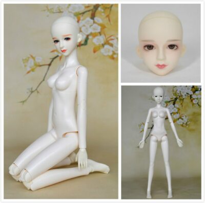1/3 Scale Ball Jointed Doll 60cm Kit Pale White Skin Hand Made