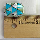 HSN Colleen Lopez Sterling Silver Mother Of Pearl & Turquoise Inlay Ring Size 5 — photo 9