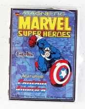 Vintage Captain America Magnet Set (1997) Fridge Fun! 8 Magnets (2 Cap & More)