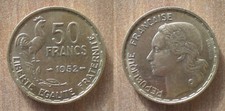 Francia 50 Franchi 1952 Gallo Guiraud Cent Frc Franc Spedizione Gratuita Mondo