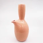 Russel Wright's Bauer American Modern Iroquois Porcelain Carafe in Coral Pink