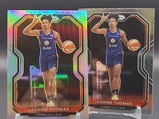 Jasmine Thomas - 2021 WNBA Prizm - Silver Prizm And Base #27 - Connecticut Sun